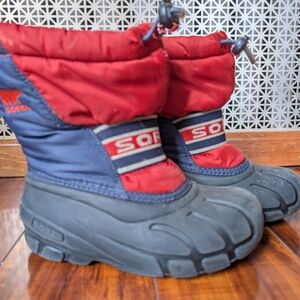 Sorel Red and Blue Winter Boots